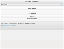 Tablet Screenshot of oldorchardschool.com